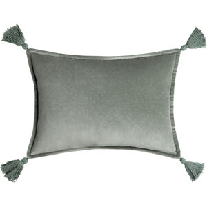 Cotton Velvet 19 inch Sage Pillow Kit, Lumbar