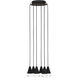 Sean Lavin Cupola LED Nightshade Black Chandelier Ceiling Light, Integrated LED