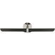 AERIN Issa 13.25 inch 12.00 watt Polished Nickel and Black Double Library Wall Light