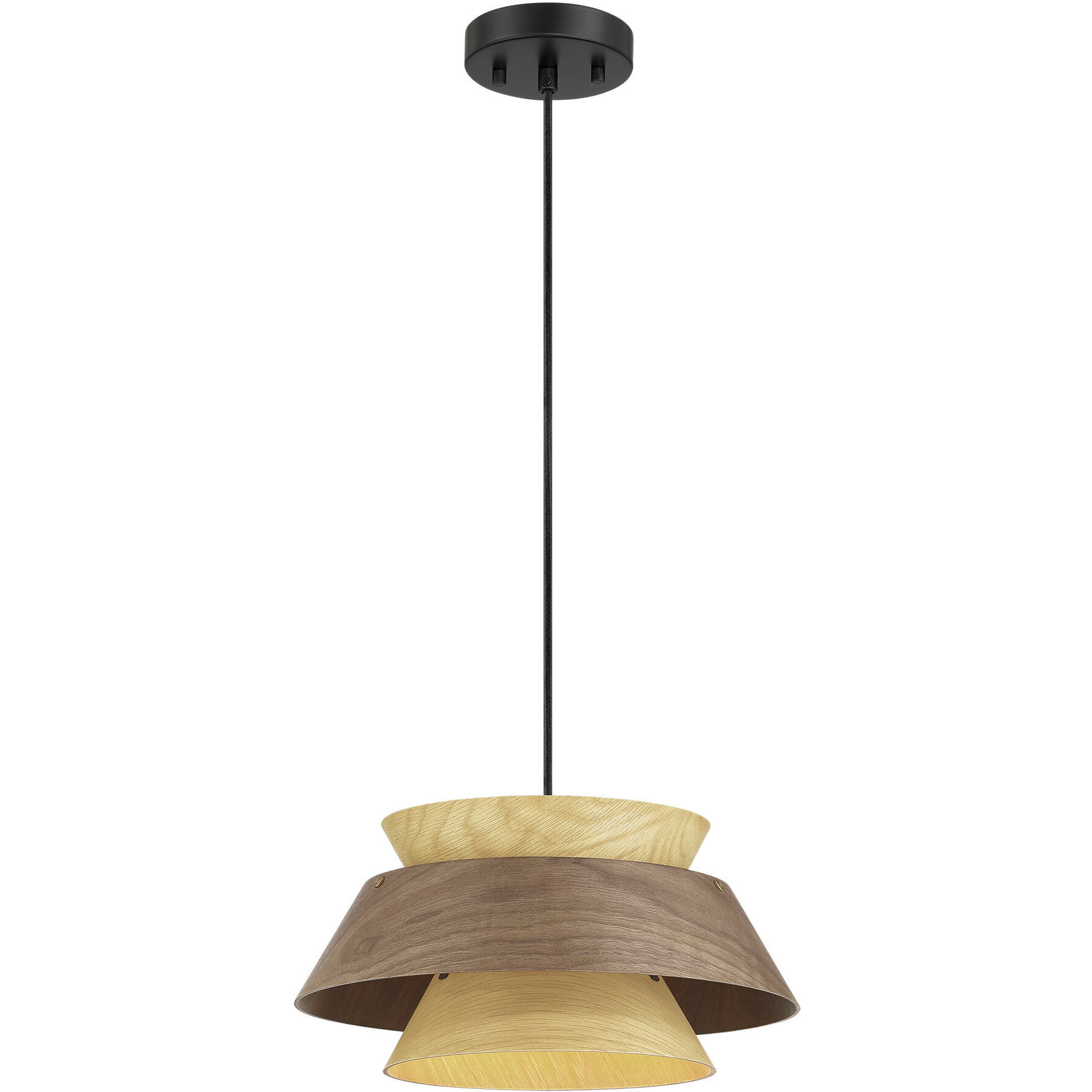 Yep Aalto 1 Light 13.25 inch Dark Walnut-Light Walnut Pendant Ceiling Light