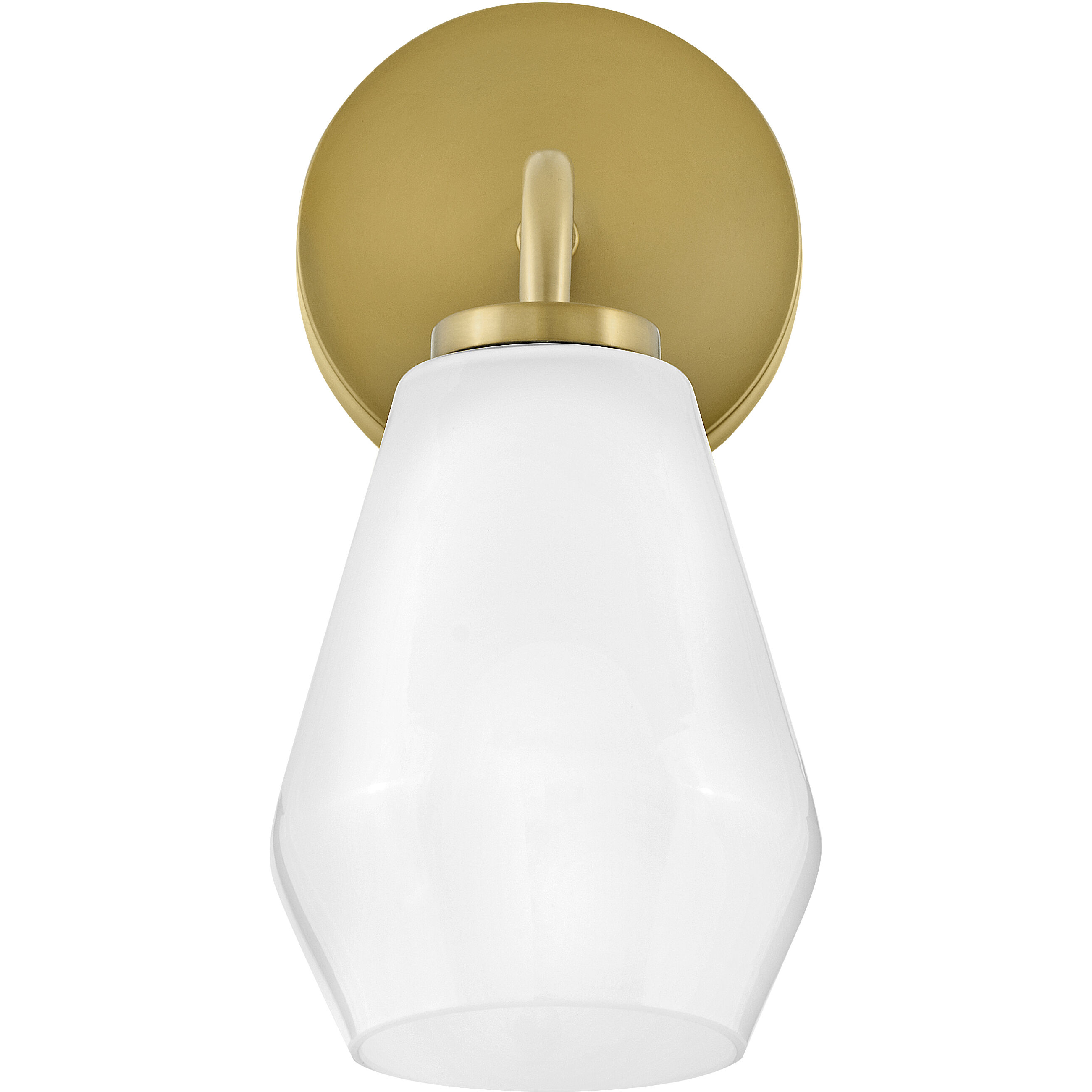 Gio LED 7.25 inch Lacquered Brass Bath Light Wall Light