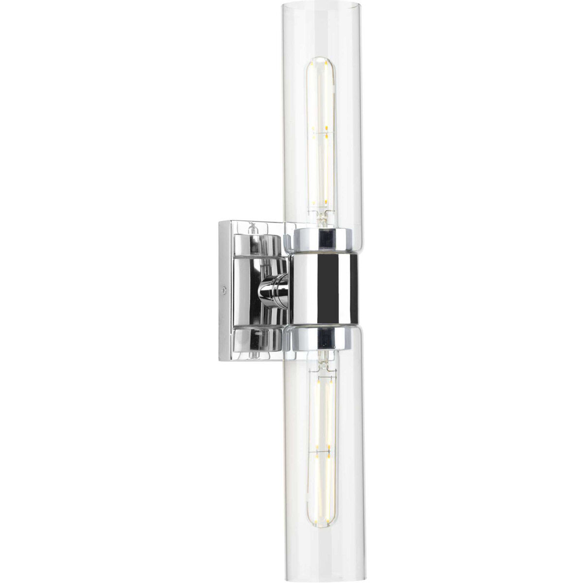 Clarion 2 Light 20 inch Polished Chrome Bath Vanity Wall Light