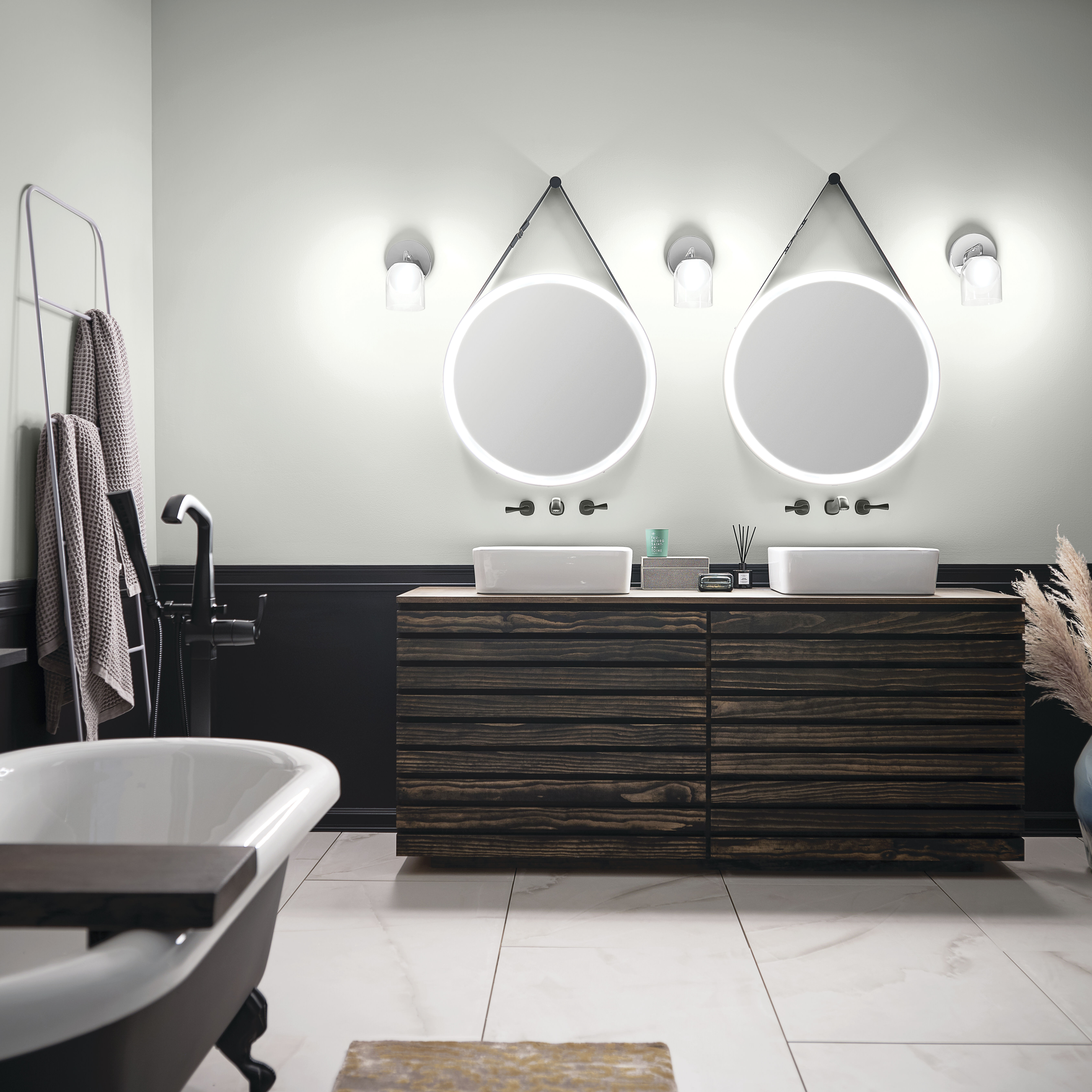 Martell 39.5 X 27.75 inch Matte Black Wall Mirror