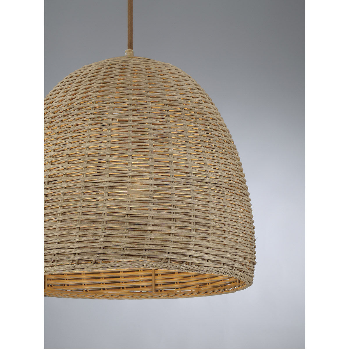 Bohemian 1 Light 14 inch Natural Wicker Pendant Ceiling Light