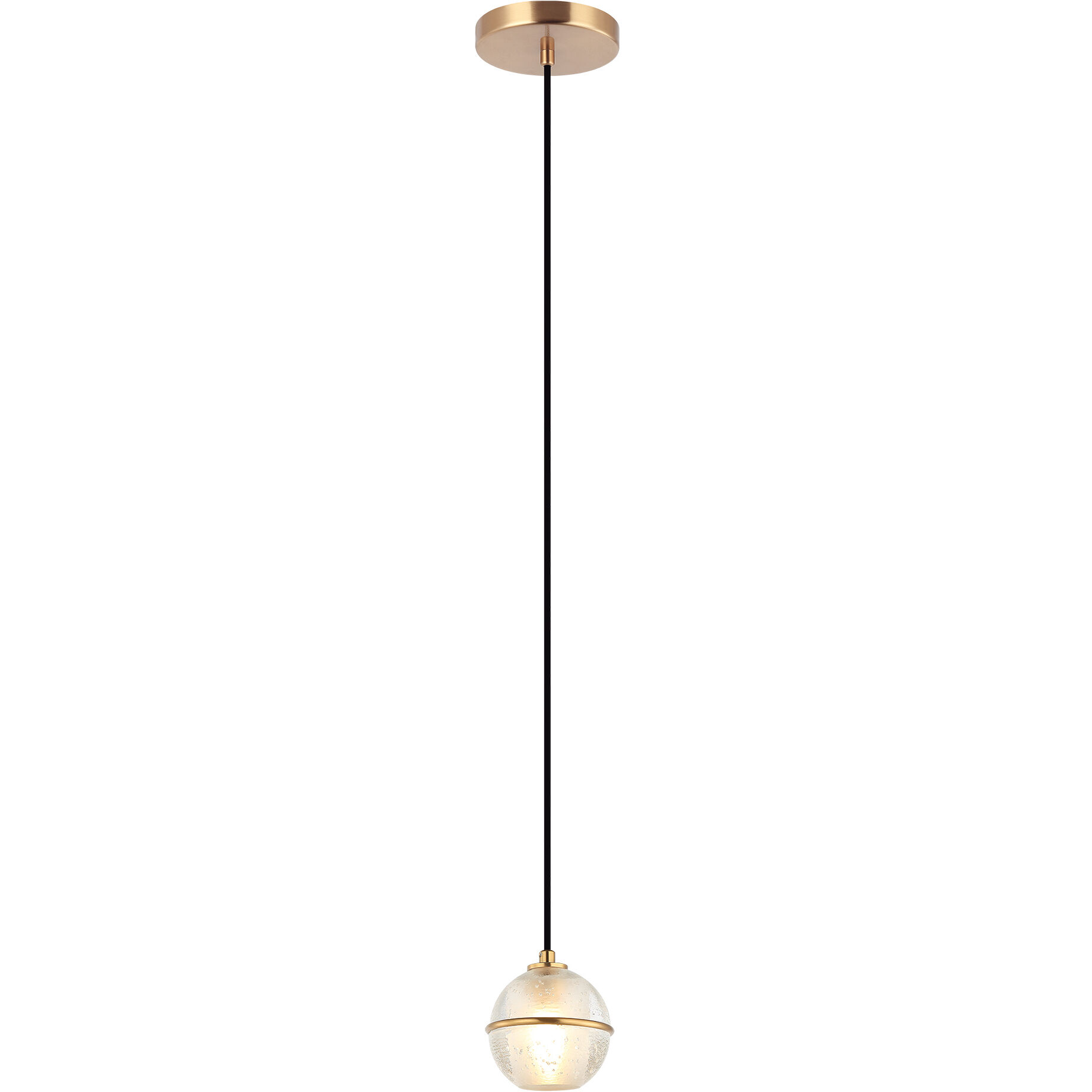 Misty 1 Light 4.38 inch Aged Gold Brass Pendant Ceiling Light
