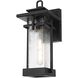 Cambria 1 Light 14 inch Black Outdoor Wall Sconce