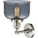 Franklin Restoration Large Bell LED 8 inch Polished Nickel Sconce Wall Light, Franklin Restoration