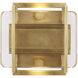 Mick De Giulio Duelle LED 3.6 inch Natural Brass ADA Wall Sconce Wall Light, Integrated LED