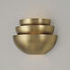 Gia 2 Light 15 inch Aged Brass Sconce Wall Light