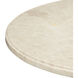 Tassel 22.5 X 19.5 inch Morel Brown and Natural and Brushed Brass Accent Table
