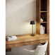 Dario 14.75 inch 3 watt Black Table Lamp Portable Light