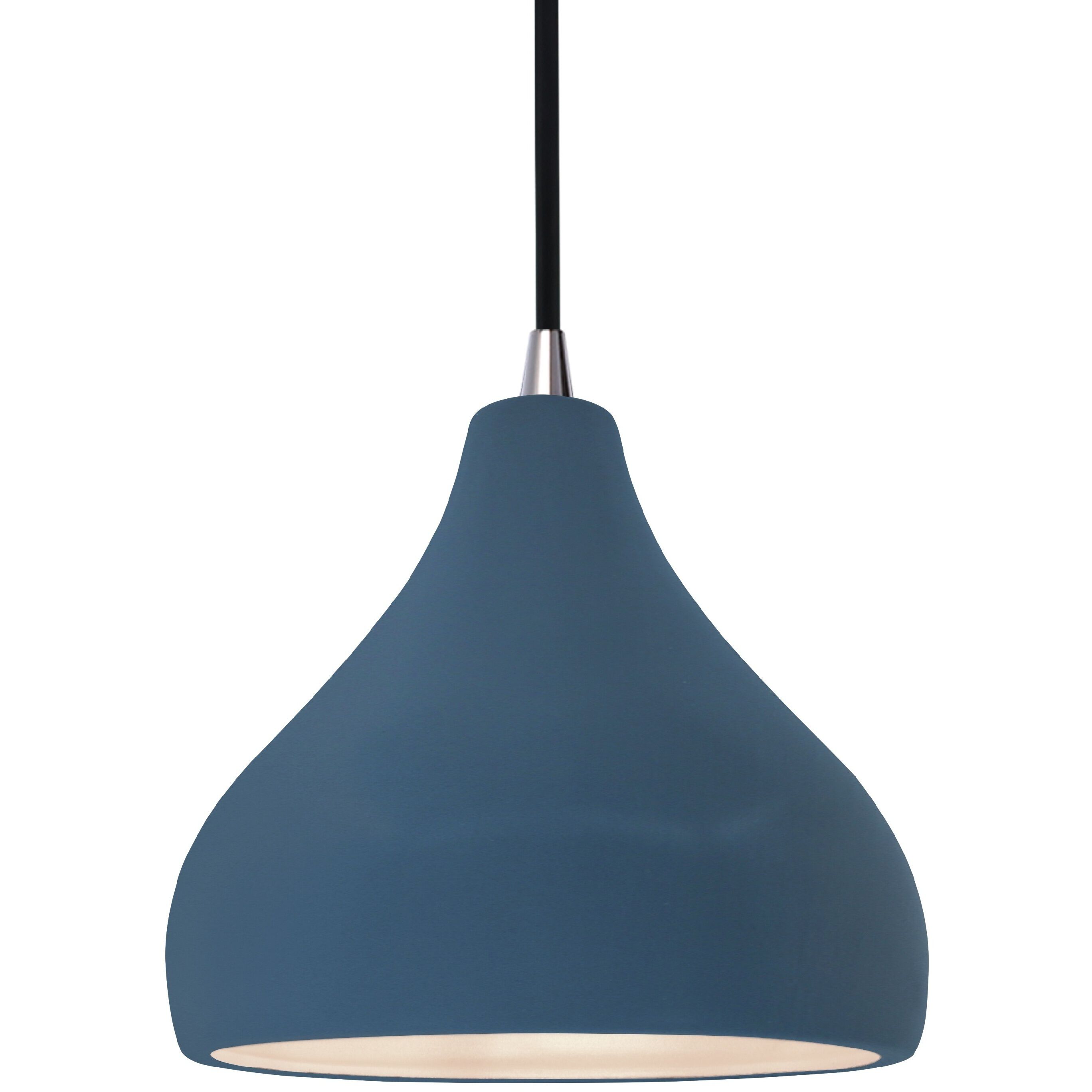 Radiance 1 Light 8 inch Midnight Sky and Brushed Nickel Pendant Ceiling Light
