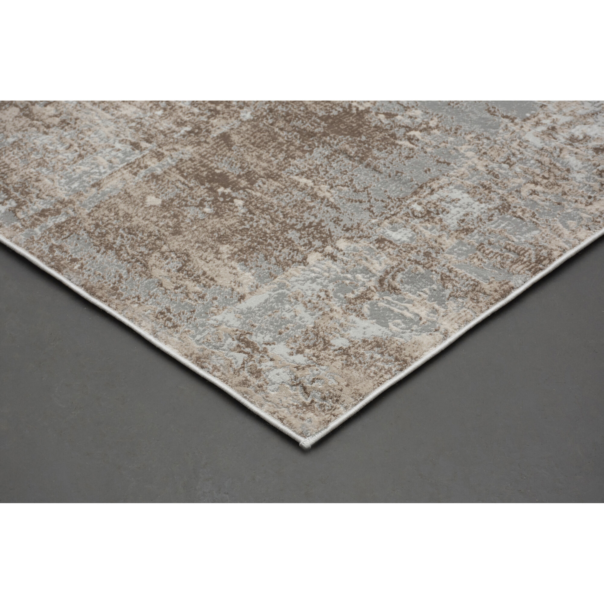 Ariella 122 X 122 inch Grey and Brown Indoor Rug, Large