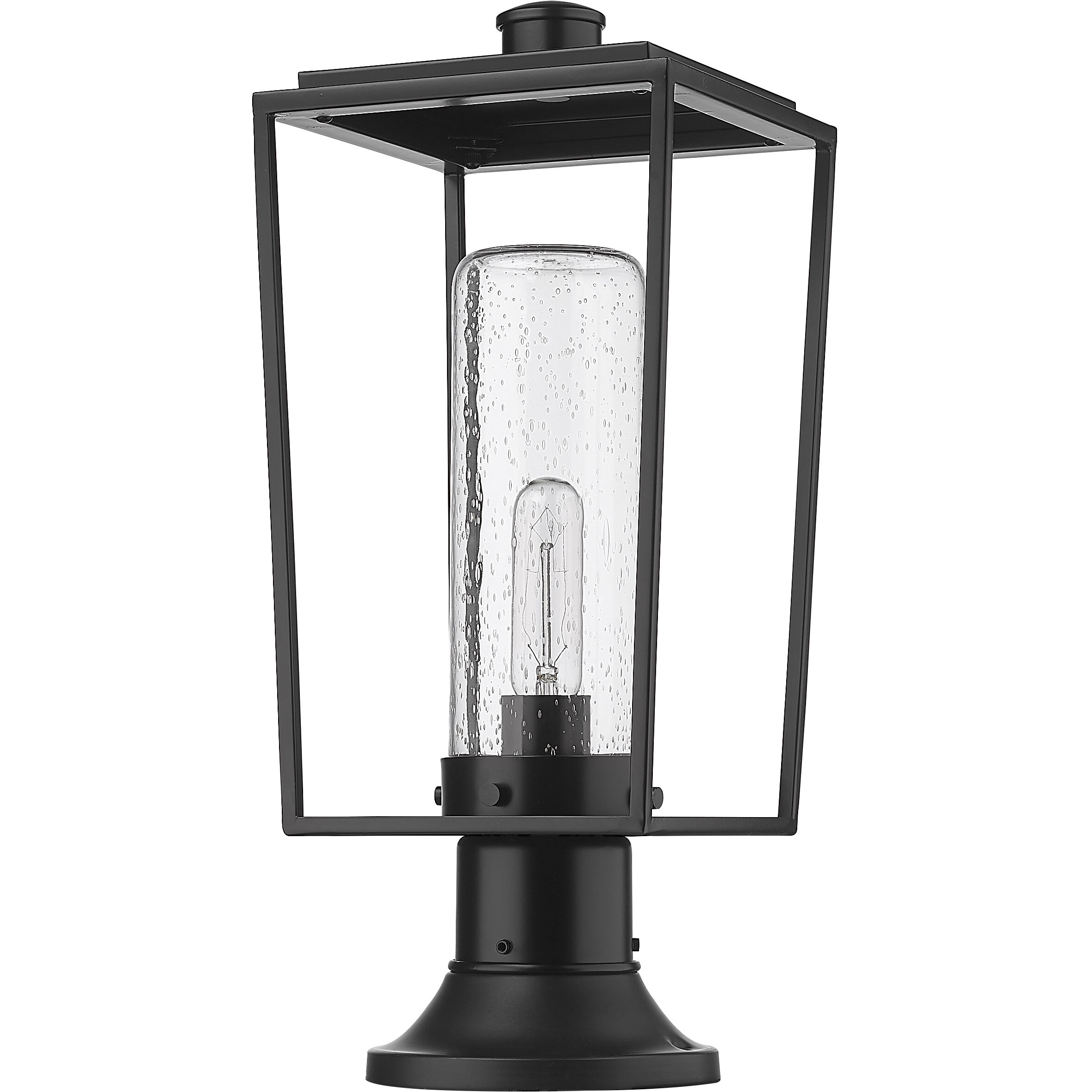 Sheridan 1 Light 19.5 inch Black Outdoor Pier Mounted Fixture