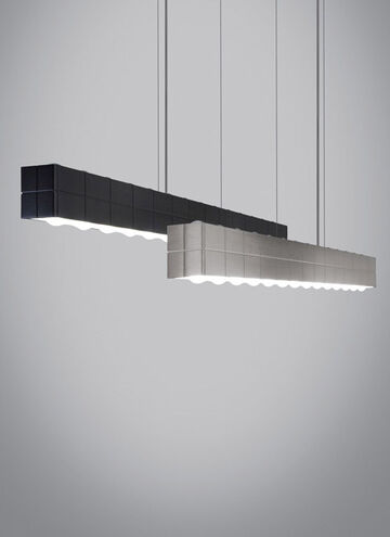 Biza LED 46.26 inch Satin Nickel Linear Suspension Ceiling Light