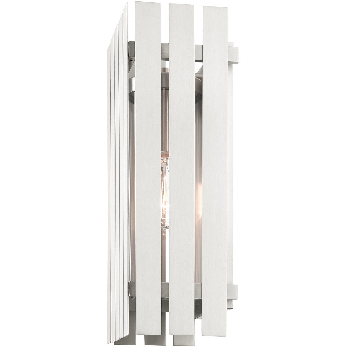 Greenwich 1 Light 17 inch Brushed Nickel Outdoor Wall Lantern