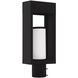 Bleecker 1 Light 17 inch Black Outdoor Post Top Lantern