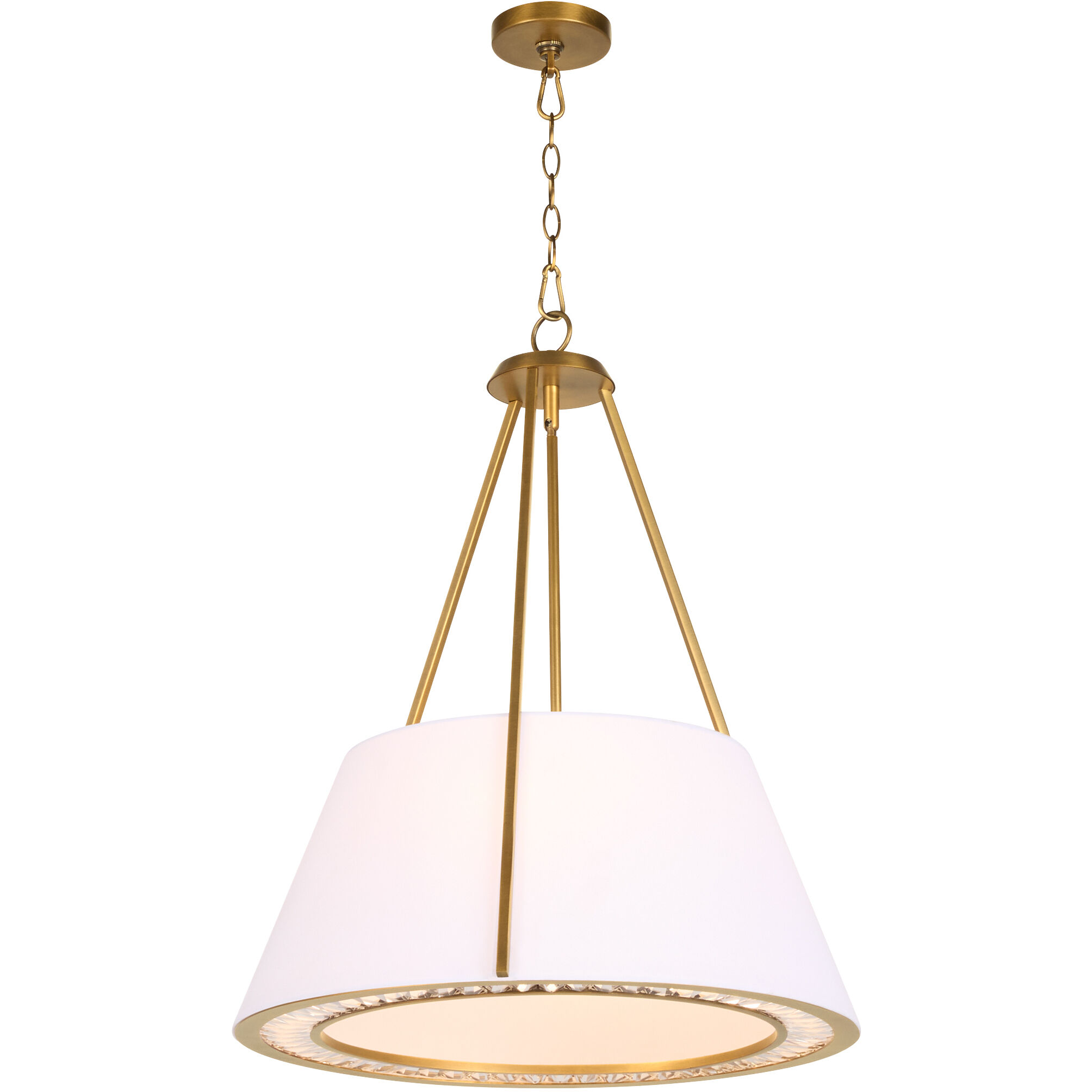Gorham 4 Light 23 inch Brushed Brass Pendant Ceiling Light