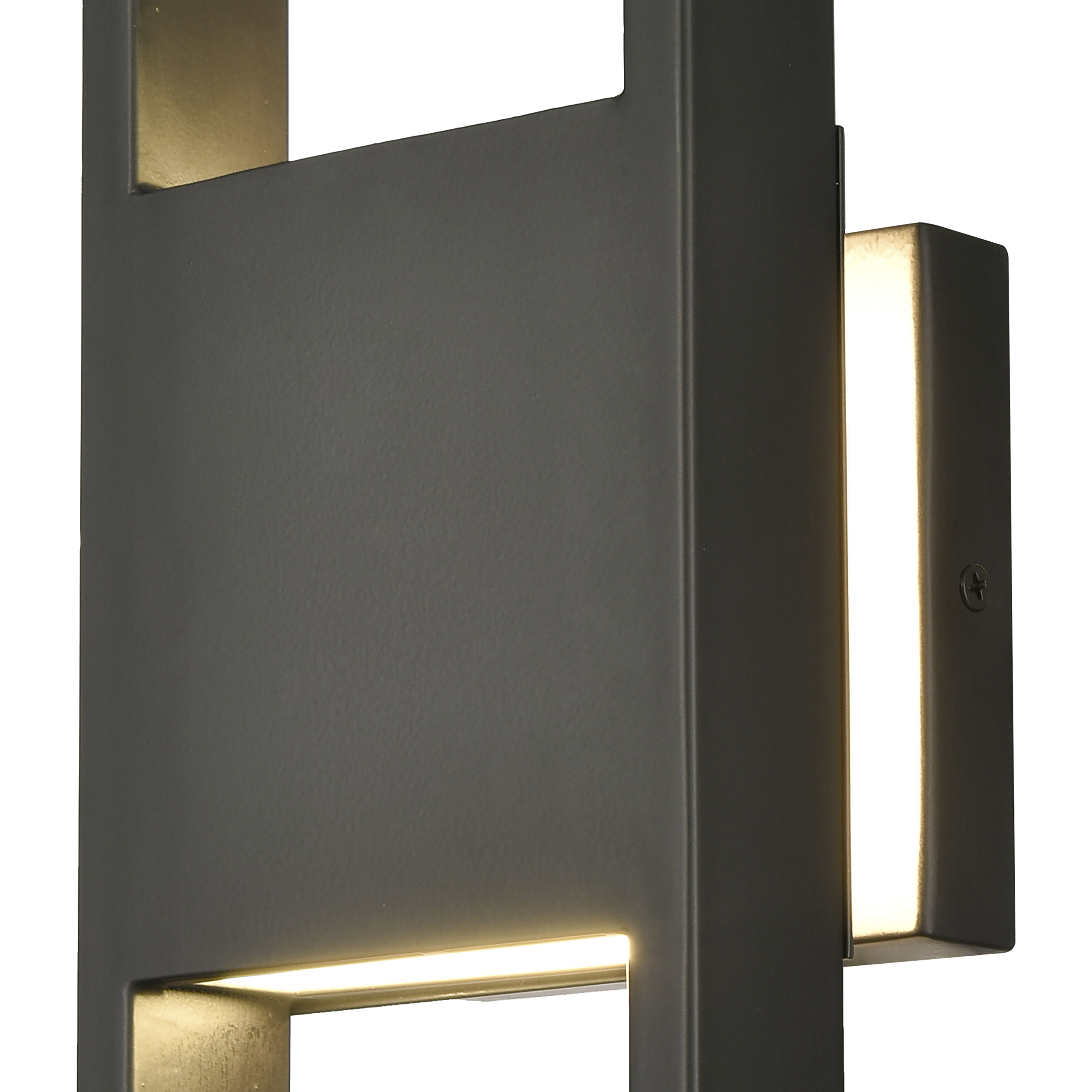 Reflection Point LED 15 inch Matte Black Outdoor Wall Sconce