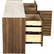 Gauss 72 X 19 inch Dark Walnut Sideboard