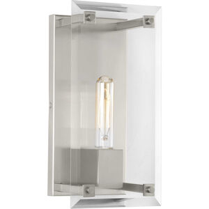 Carter 1 Light 6 inch Brushed Nickel Wall Sconce Wall Light, Design Series