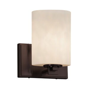 Clouds LED 7 inch Dark Bronze Wall Sconce Wall Light in 700 Lm LED, Cylinder with Flat Rim