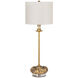 Domonique 30 inch 60.00 watt Antique Gold Stem Buffet Lamp Portable Light