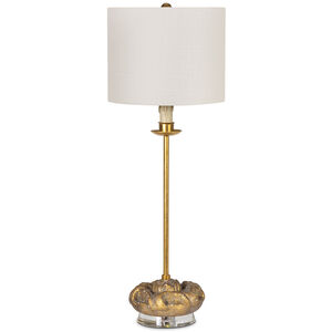 Domonique 30 inch 60.00 watt Antique Gold Stem Buffet Lamp Portable Light