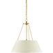 Lytham LED 24.25 inch Antique Gold Leaf Pendant Ceiling Light