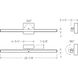 Portrait 1 Light 25 inch White Wall Vanity Light Wall Light