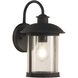 O'Fallon 1 Light 13 inch Dark Bronze Gilded Outdoor Wall Mount