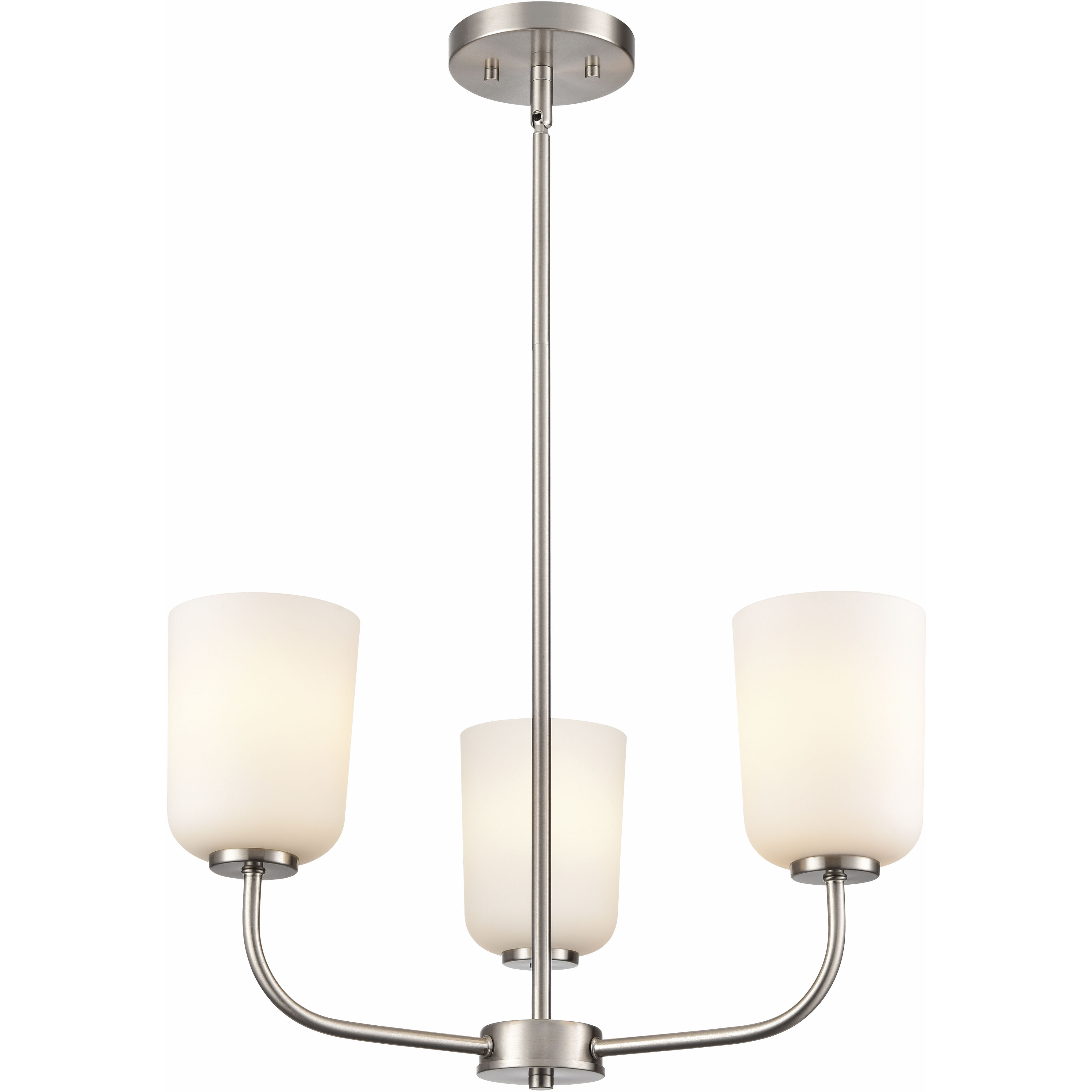 Laphia 3 Light 21 inch Brushed Nickel Chandelier Ceiling Light