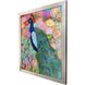 Floral Peacock 32 X 26 inch Non-Glass Framed Art, Propac