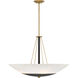 BAX 5 Light 32 inch Sand Coal and Soft Brass Pendant Ceiling Light