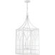 Stella 4 Light 16 inch Distressed White Pendant Ceiling Light