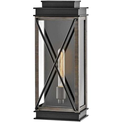 Montecito LED 19 inch Black Outdoor Wall Mount Lantern, Medium