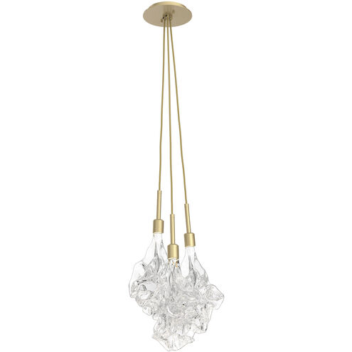 Blossom LED 9.7 inch Gilded Brass Pendant Ceiling Light in 2700K LED, Cluster