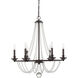 Byanca 6 Light 28 inch Mohican Bronze Chandelier Ceiling Light