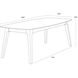Keldon 82.75 X 41.25 inch White / Grey Dining Table