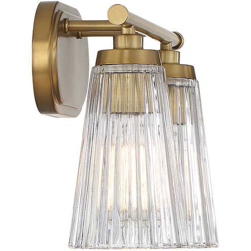 Chantilly 2 Light 14 inch Warm Brass Vanity Light Wall Light, Essentials