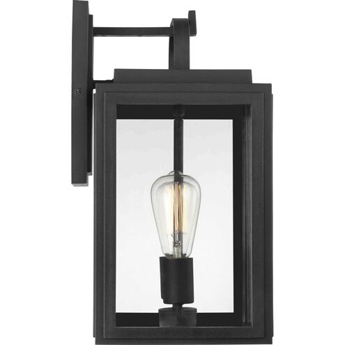 Grandbury 2 Light 17 inch Textured Black Outdoor Wall Lantern, with DURASHIELD, Medium