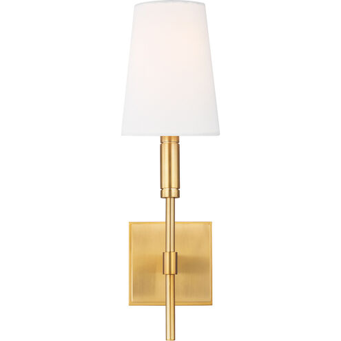 TOB by Thomas O'Brien Beckham Classic 1 Light 5 inch Burnished Brass Wall Sconce Wall Light