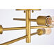 Newtown 5 Light 25 inch Brass Wall Sconce Wall Light