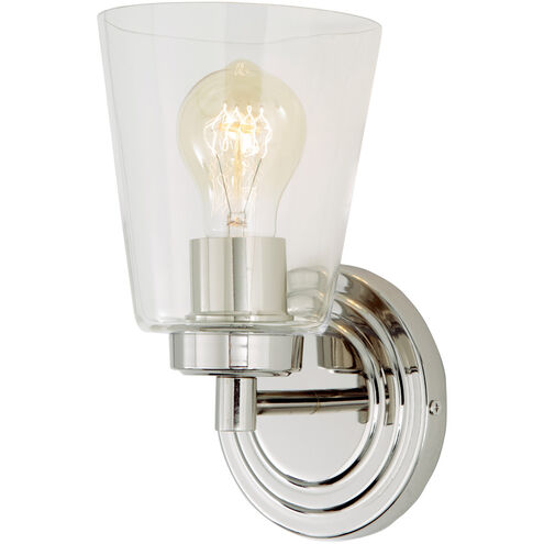 Wilshire 1 Light 5 inch Polished Nickel Bathroom Wall Sconce Wall Light