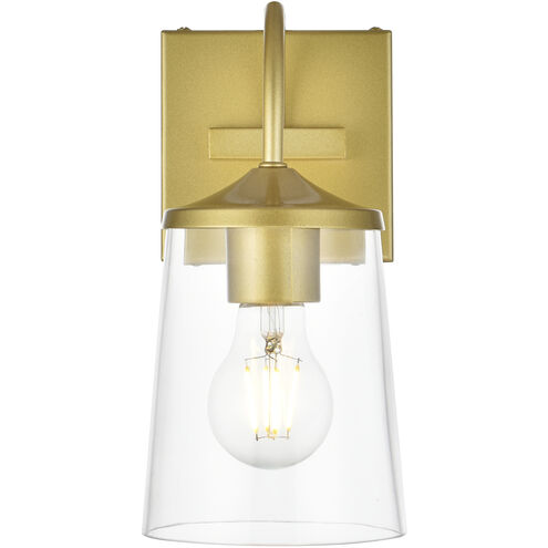 Avani 1 Light 5 inch Brass Bath Sconce Wall Light