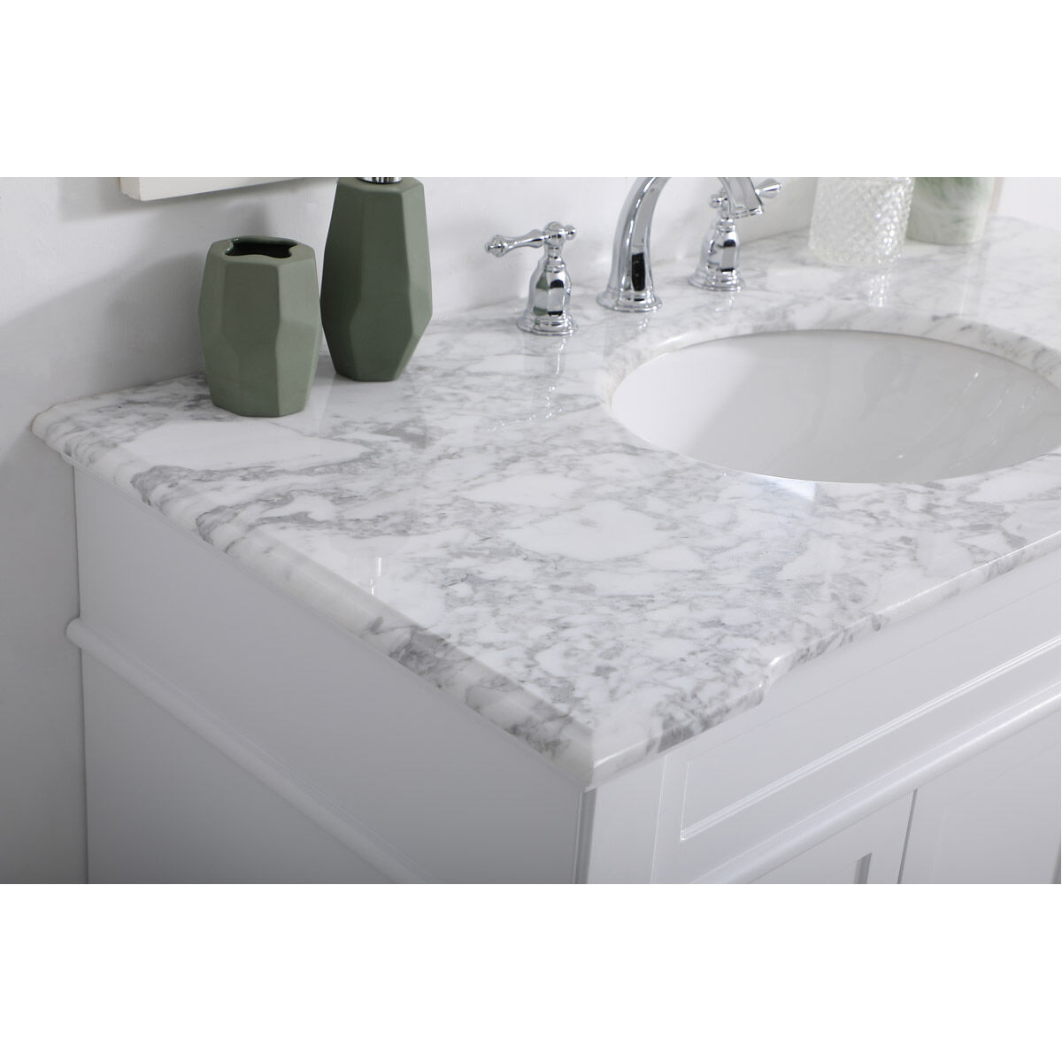 Wesley 42 X 22 X 35 inch White Vanity Sink Set
