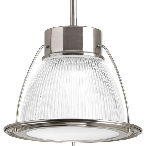 Prismatic Glass LED 9.13 inch Brushed Nickel Mini-Pendant Ceiling Light