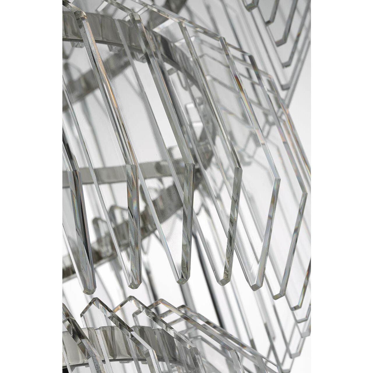 Waterford Killarney LED 19 inch Polished Nickel Layered Entry Chandelier Ceiling Light