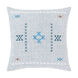 Cactus Silk 18 X 18 inch Denim/White/Teal/Bright Blue/Bright Orange Pillow Kit, Square
