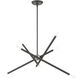 Soho 8 Light 32 inch Scandinavian Gray Linear Chandelier Ceiling Light